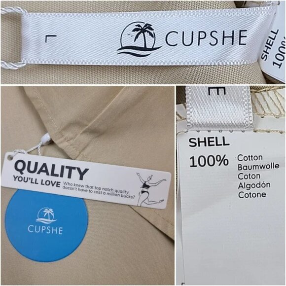 Cupshe Marlene Ruffle Off The Shoulder Tie Waist Dress Size Large - Picture 14 of 17